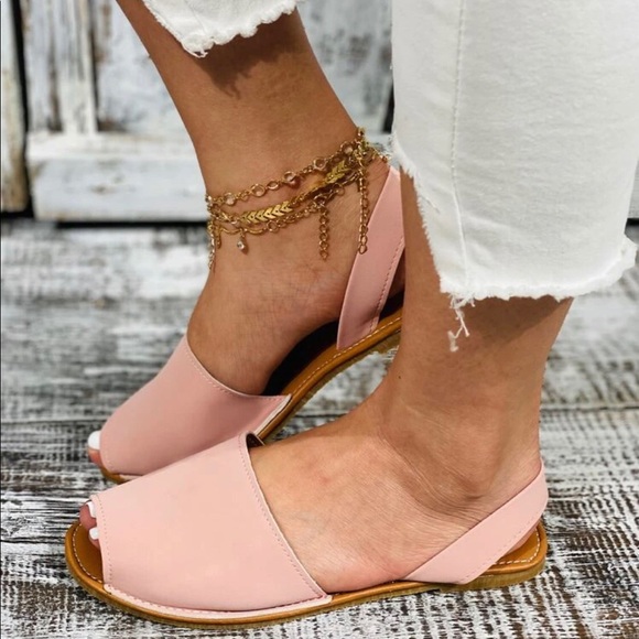 Pink Sling Back Sandal - Picture 3 of 5